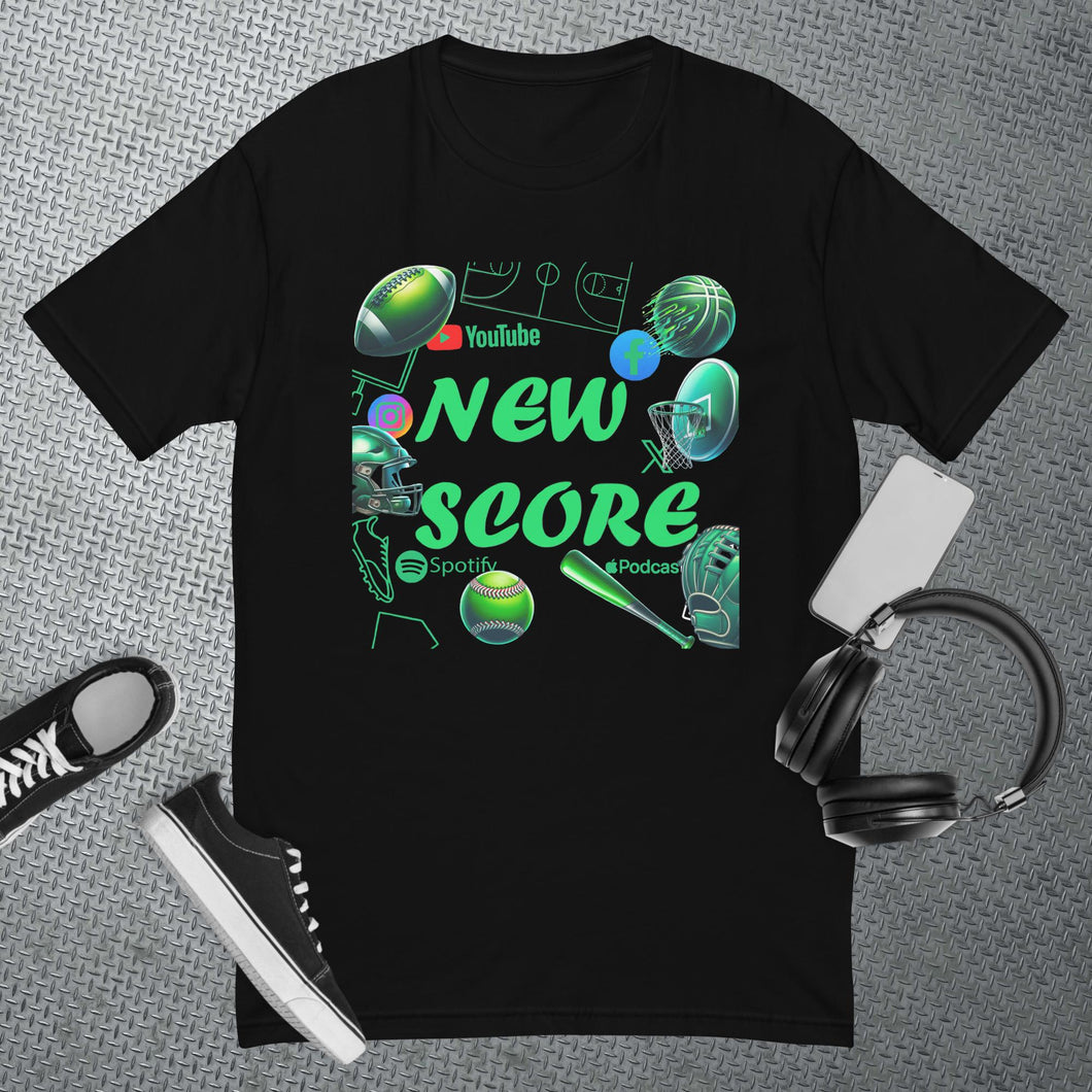 OG 3d New Score Sports Podcast T-shirt