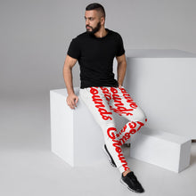 Red and white PG men's joggers