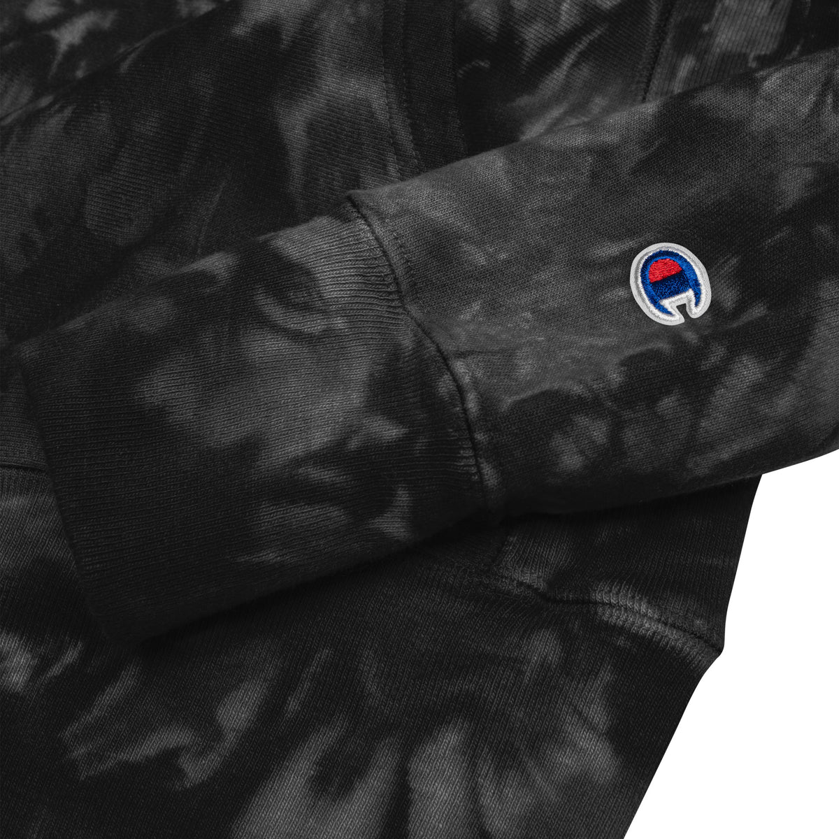 PG Unisex Champion tie-dye hoodie